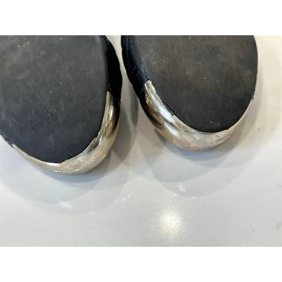 Tory Burch Kaitlin Ballet Flats in Quilted Black Leather Size 8