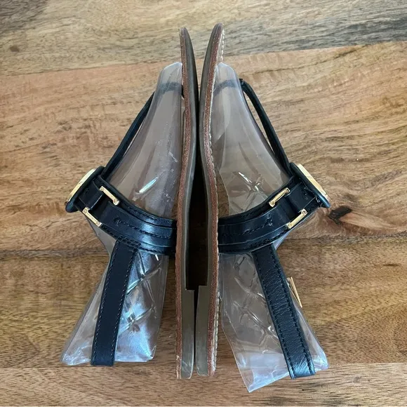 Tory Burch Leather Ankle Strap Thong Sandals Size 5.5 M