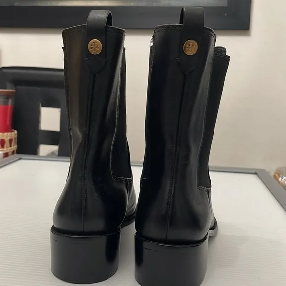TORY BURCH LEATHER CHELSEA BOOTS WOMENS SIZE 9M