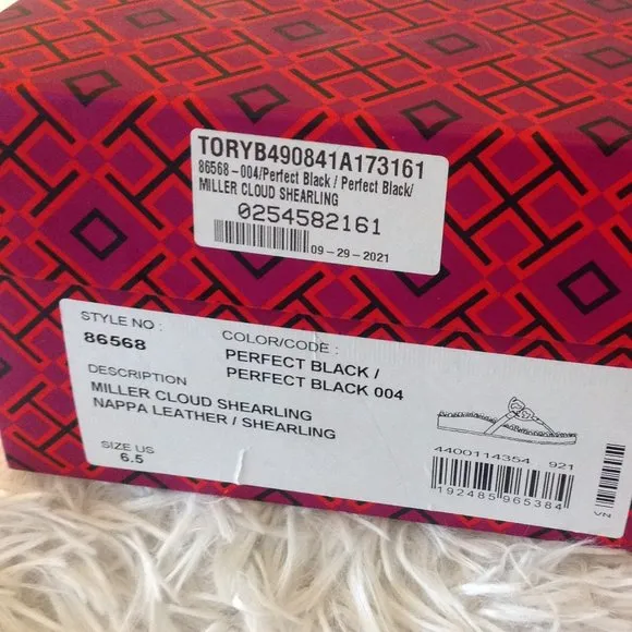 Tory Burch Miller Cloud Shearling Sandals