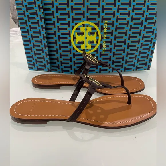 Tory Burch Mini Miller Leather Sandals