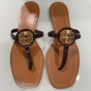 Tory Burch Mini Miller Leather Sandals