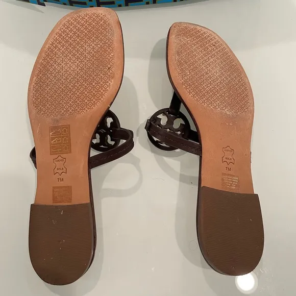 Tory Burch Mini Miller Leather Sandals