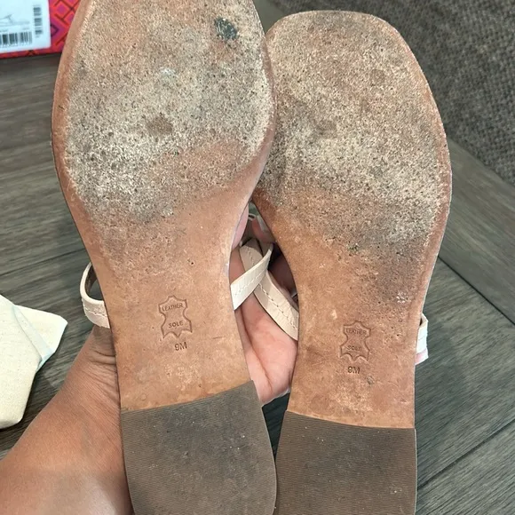 Tory Burch Mini Miller Women's Sandals Flats seashell pink size 9