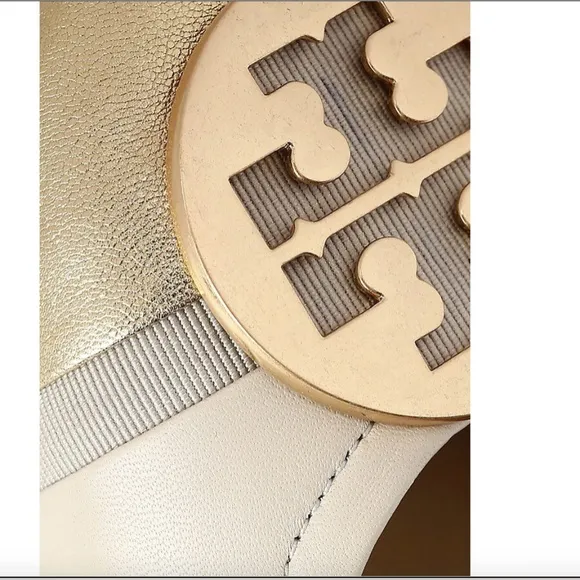 Tory Burch Minnie Cap-Toe Leather Ballet Flats