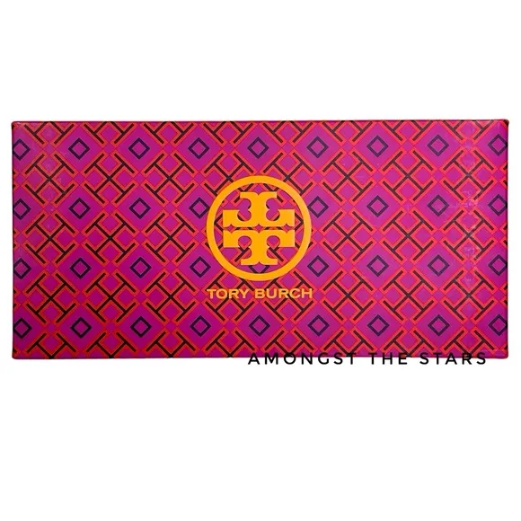 Tory Burch Nappa Leather Square Toe Bow Brilliant Red Ballet Flats