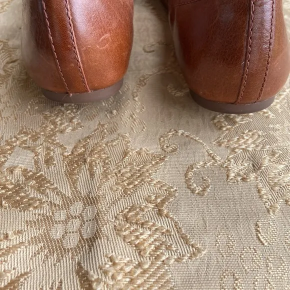 Tory Burch Noel 2Tone black patent leather &amp; brown Ballet Flats