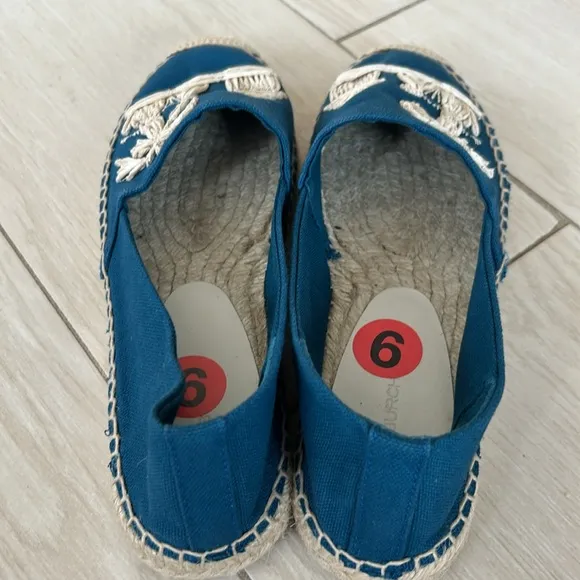 Tory Burch palm tree canvas espadrilles
