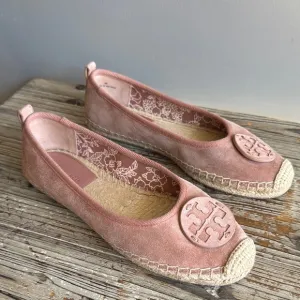 Tory Burch Pink Espadrille Flats