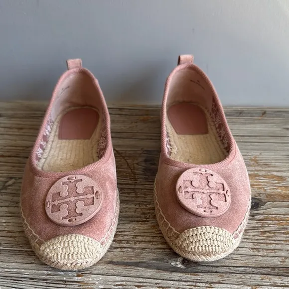 Tory Burch Pink Espadrille Flats