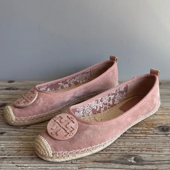 Tory Burch Pink Espadrille Flats