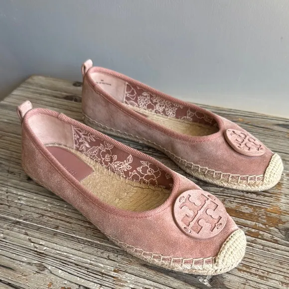 Tory Burch Pink Espadrille Flats
