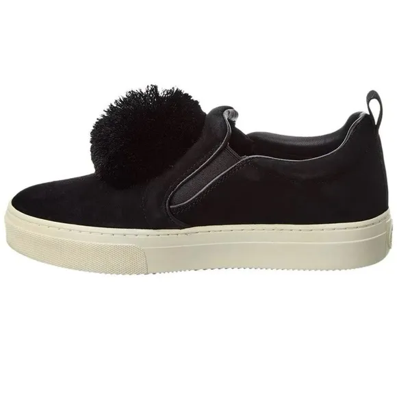 Tory Burch Pom Pom Suede Platform Sneakers