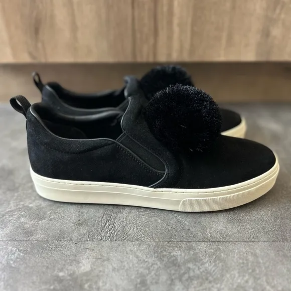 Tory Burch Pom Pom Suede Platform Sneakers