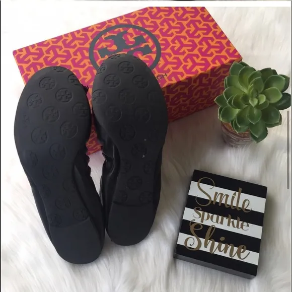 Tory Burch Reese Mestico Flats Black (Tassels) – Size 8 1/2