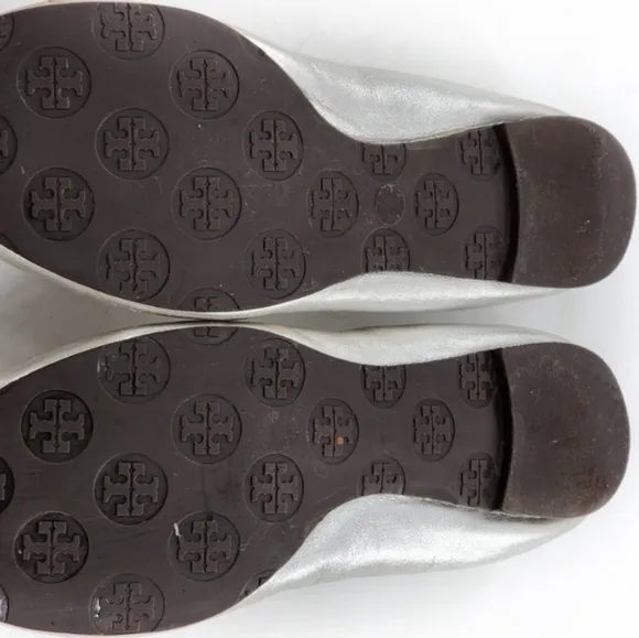 Tory burch Reese metalic leather tassels ballet flats