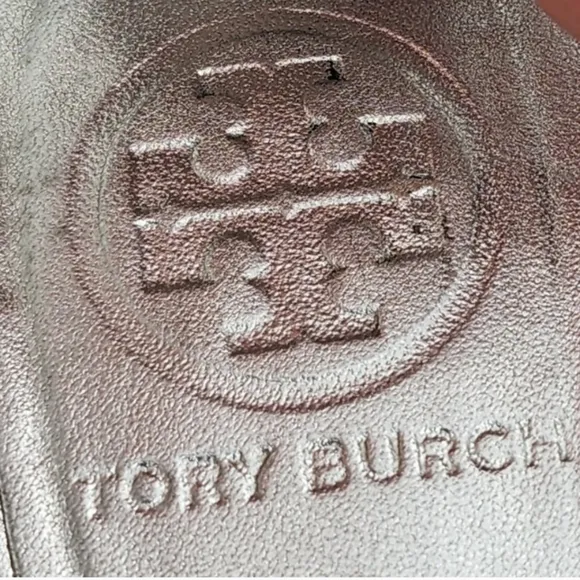 Tory burch Reese metalic leather tassels ballet flats