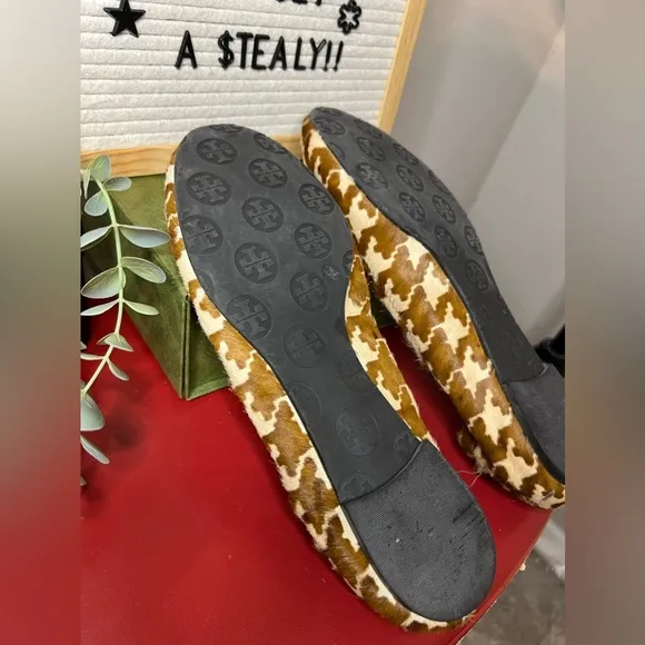 Tory Burch Reva Animal Print Flats