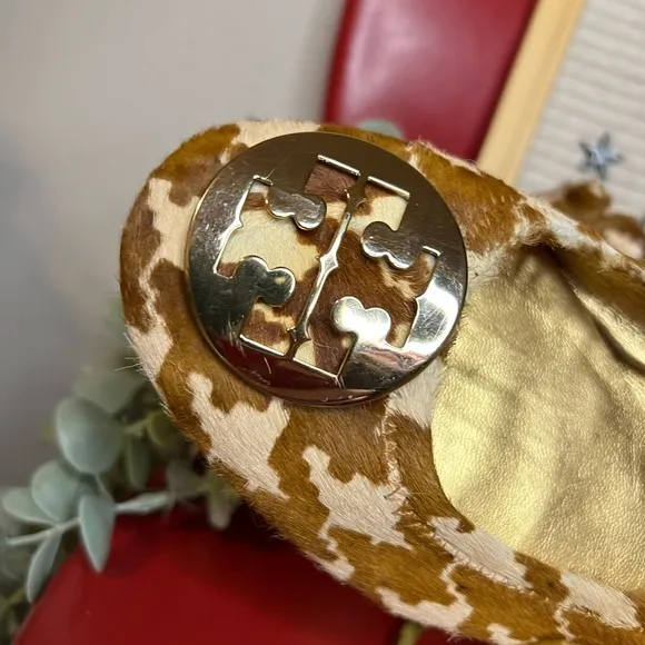 Tory Burch Reva Animal Print Flats