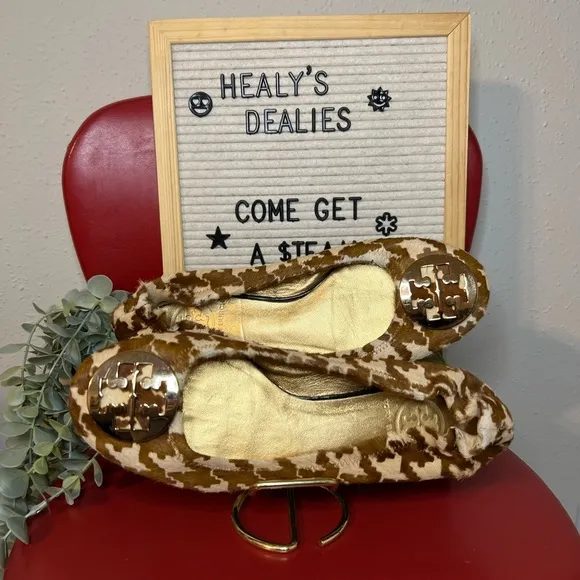 Tory Burch Reva Animal Print Flats