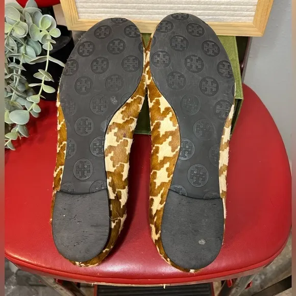 Tory Burch Reva Animal Print Flats