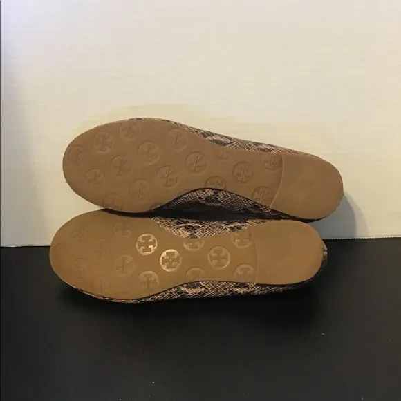 Tory Burch Reva Snakeskin Ballet Flats