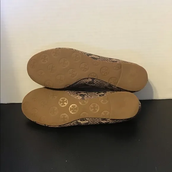 Tory Burch Reva Snakeskin Ballet Flats