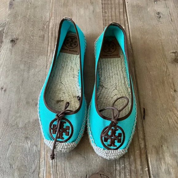 Tory Burch woman’s Logo Canvas Espadrilles shose