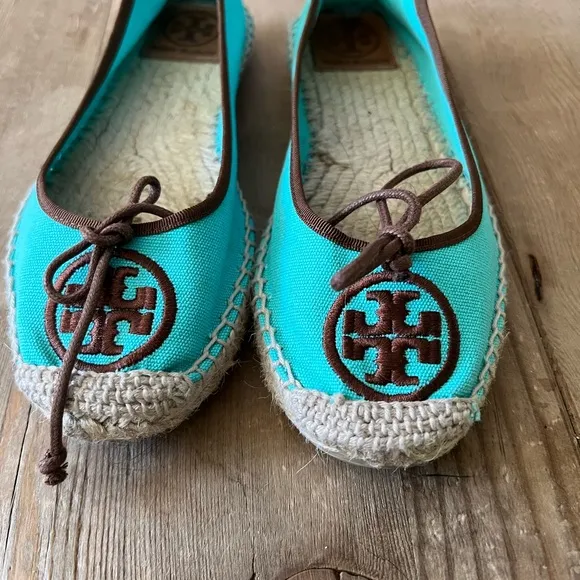 Tory Burch woman’s Logo Canvas Espadrilles shose