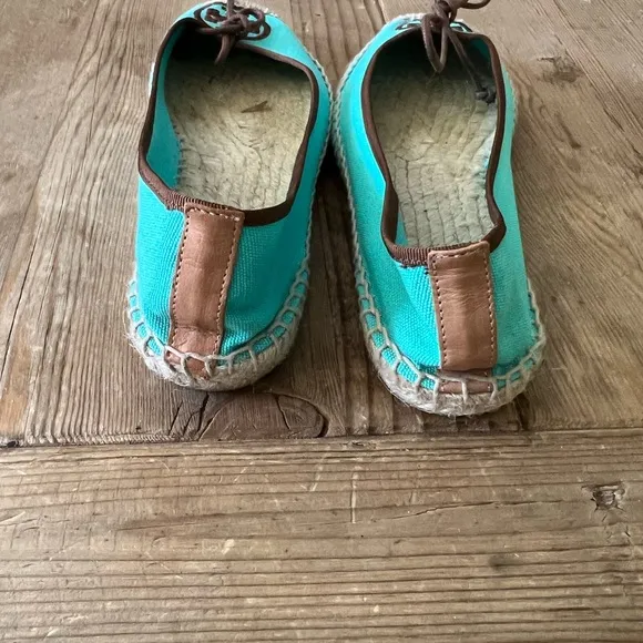 Tory Burch woman’s Logo Canvas Espadrilles shose