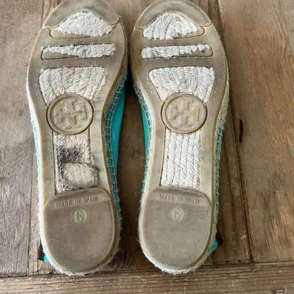 Tory Burch woman’s Logo Canvas Espadrilles shose