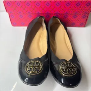 Tory burch women minnie travel ballet flats in box 7.5