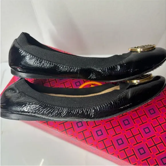 Tory burch women minnie travel ballet flats in box 7.5