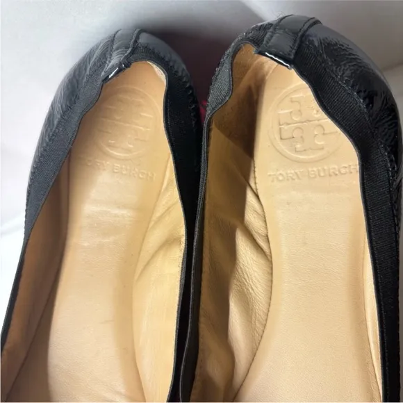 Tory burch women minnie travel ballet flats in box 7.5