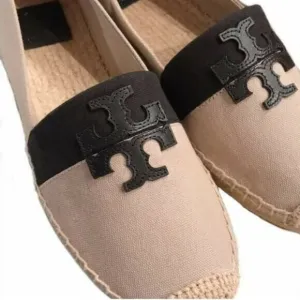 Tory Burch Women's Black and Tan Espadrilles