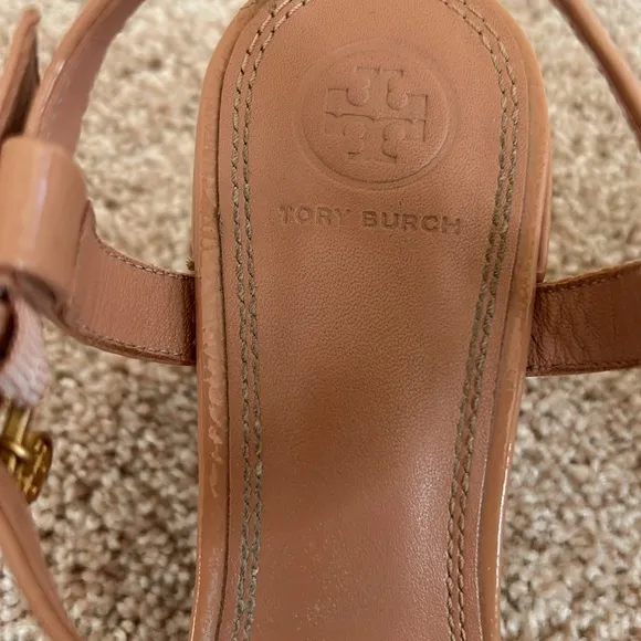 Tory Burch Women's Laurel Patent Leather Ankle Strap Sandals