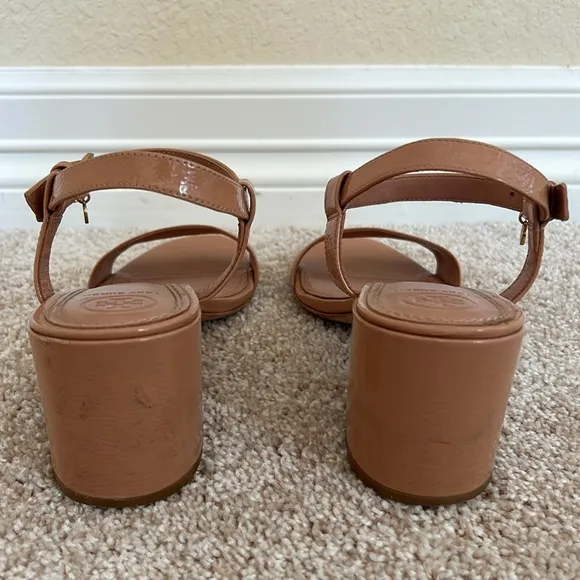 Tory Burch Women's Laurel Patent Leather Ankle Strap Sandals