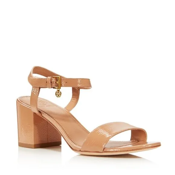 Tory Burch Women's Laurel Patent Leather Ankle Strap Sandals