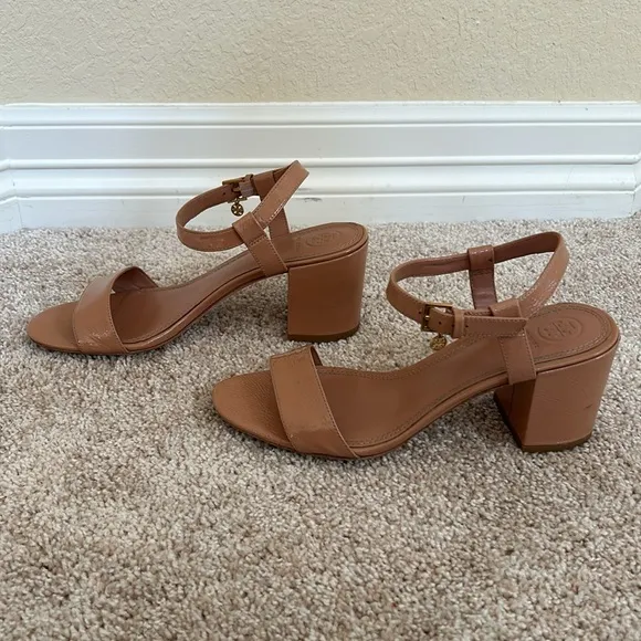 Tory Burch Women's Laurel Patent Leather Ankle Strap Sandals