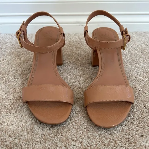 Tory Burch Women's Laurel Patent Leather Ankle Strap Sandals