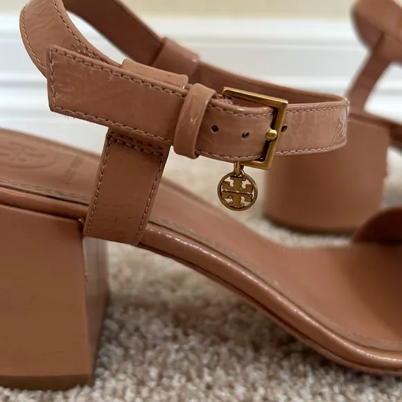 Tory Burch Women's Laurel Patent Leather Ankle Strap Sandals