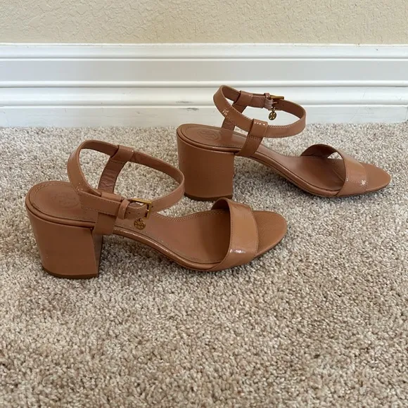 Tory Burch Women's Laurel Patent Leather Ankle Strap Sandals
