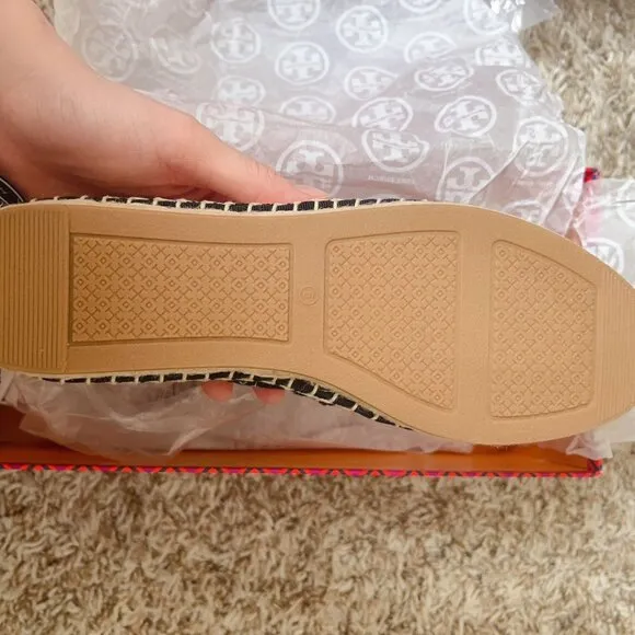 Tory Burch Women's Logo-Ribbon Espadrille Flats