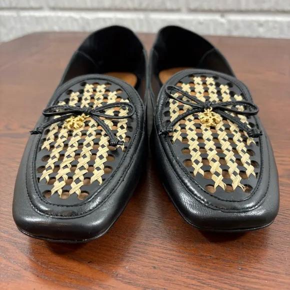 Tory Burch Women's Tory Charm Woven 5mm Loafers 7 NWOB