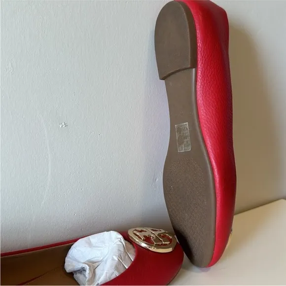 Tory Burch✨Benton 2 Ballet FlatTumbled Leather size 6.5