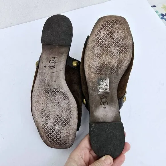 Tory Burch Blythe Slides Sandals   Arabica Coconut Brown 7