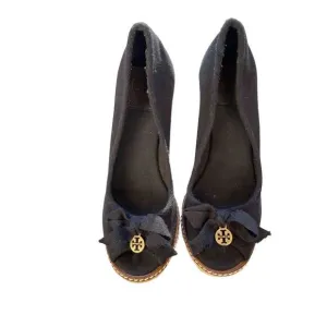Tory Burch- Black Canvas Espadrilles - 6