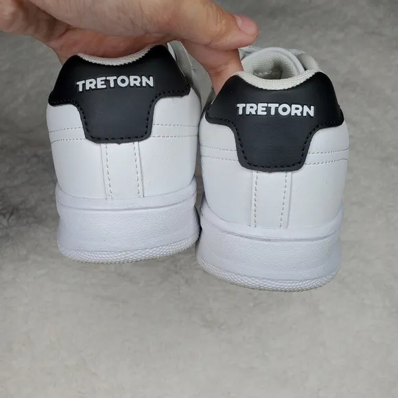 Tretorn Nylite White Leather Low Top Sneakers