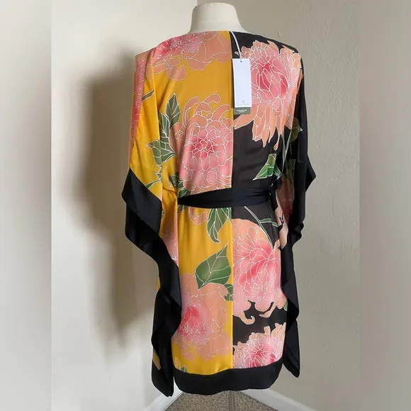 TRINA TURK ✨NWT✨ Love Floral Print Caftan Dress, Size Medium