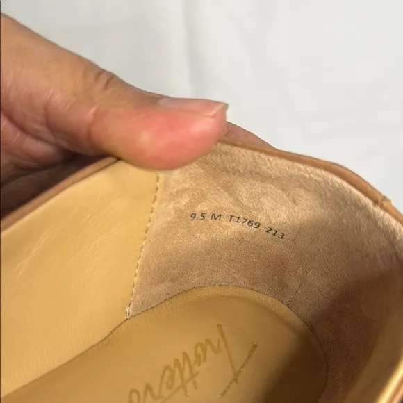 Trotters Brown Leather Loafers with Woven Design